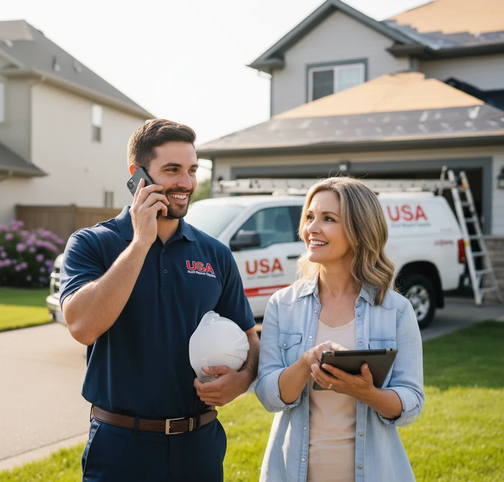 USA Roof Repair Experts customer support in Parma